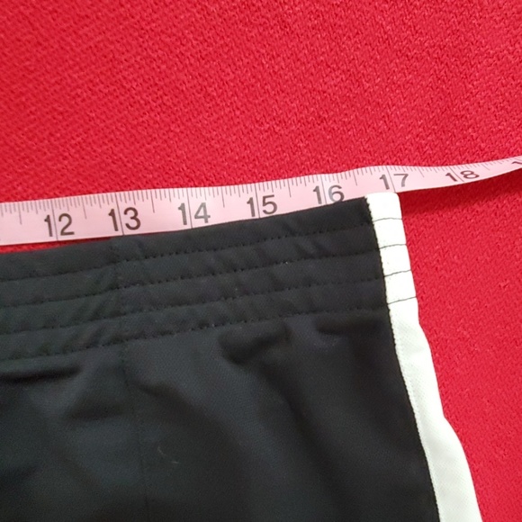 Tek Gear black gym running athletic shorts White Side Stripes Lrg. - Picture 4 of 6